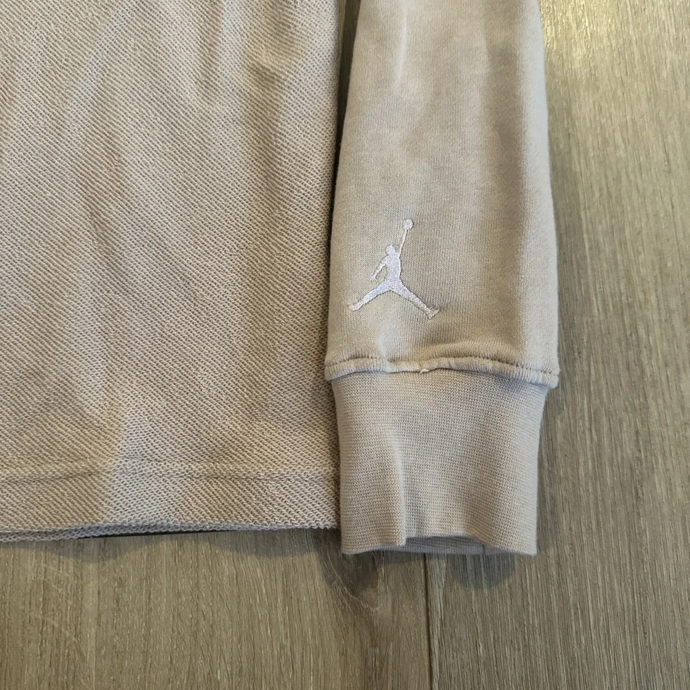 NWT Nike Mens Small Jordan Men's Flight MVP Long Sleeve Fleece‎ Beige FN4607-244